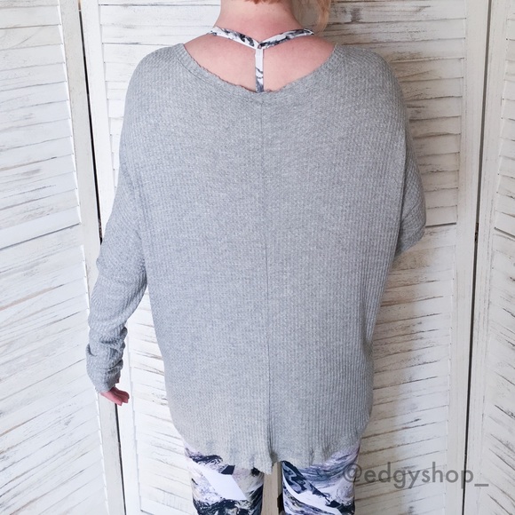 V Neck Thermal Long Sleeve Top - Picture 5 of 7